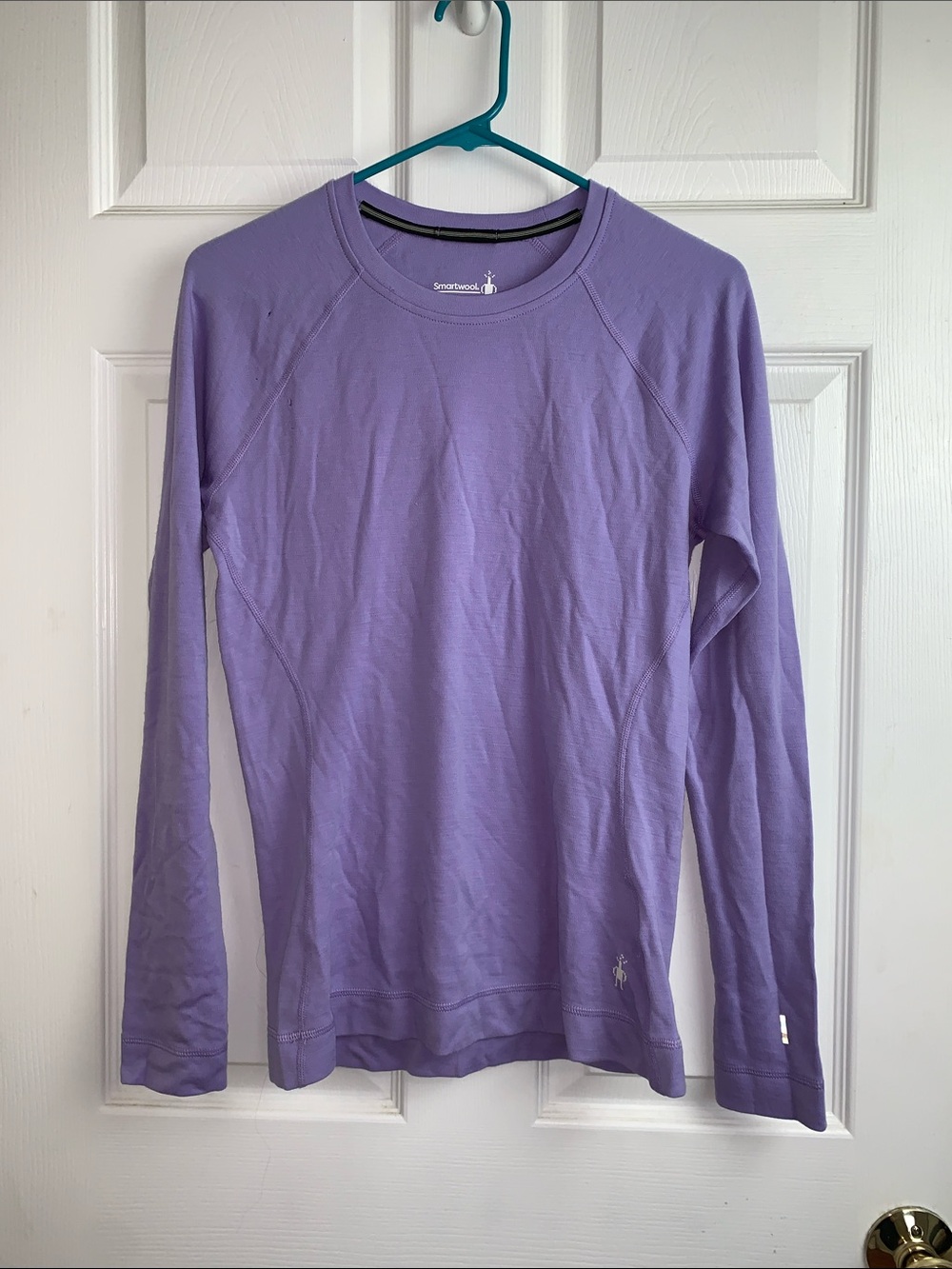 Smartwool Lavender Women's 100%Wool Base Layer Long Sleeve Shirt